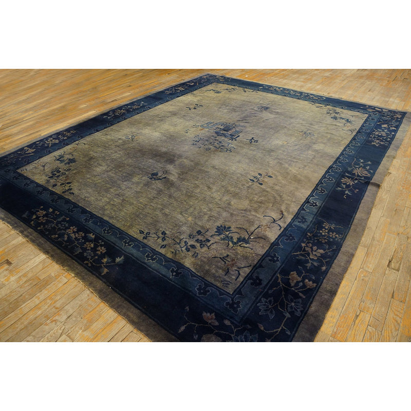 Antique Peking Room Size Wool Blue, Gray Rug
