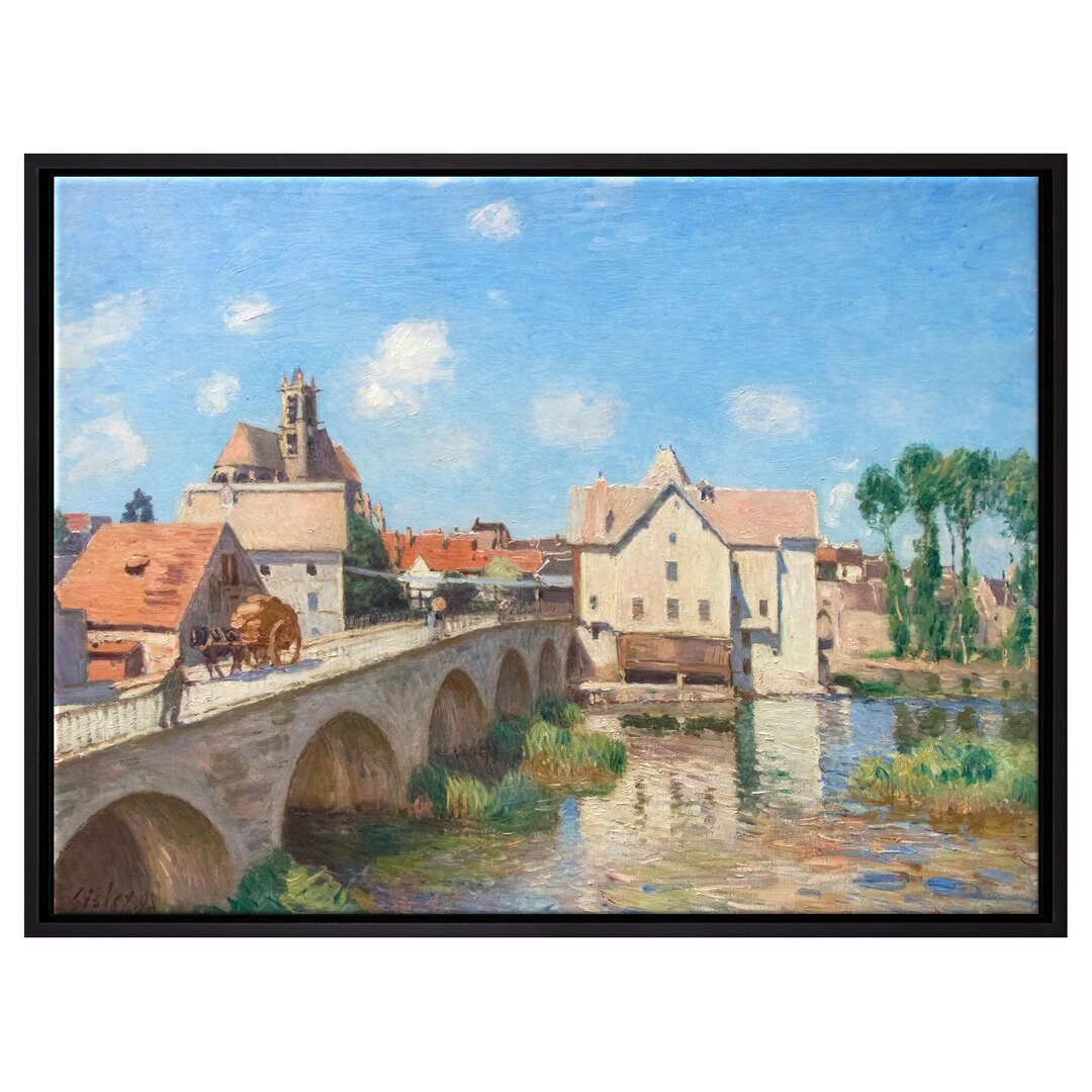 Gerahmtes Leinwandbild Le Pont De Moret von Alfred Sisley