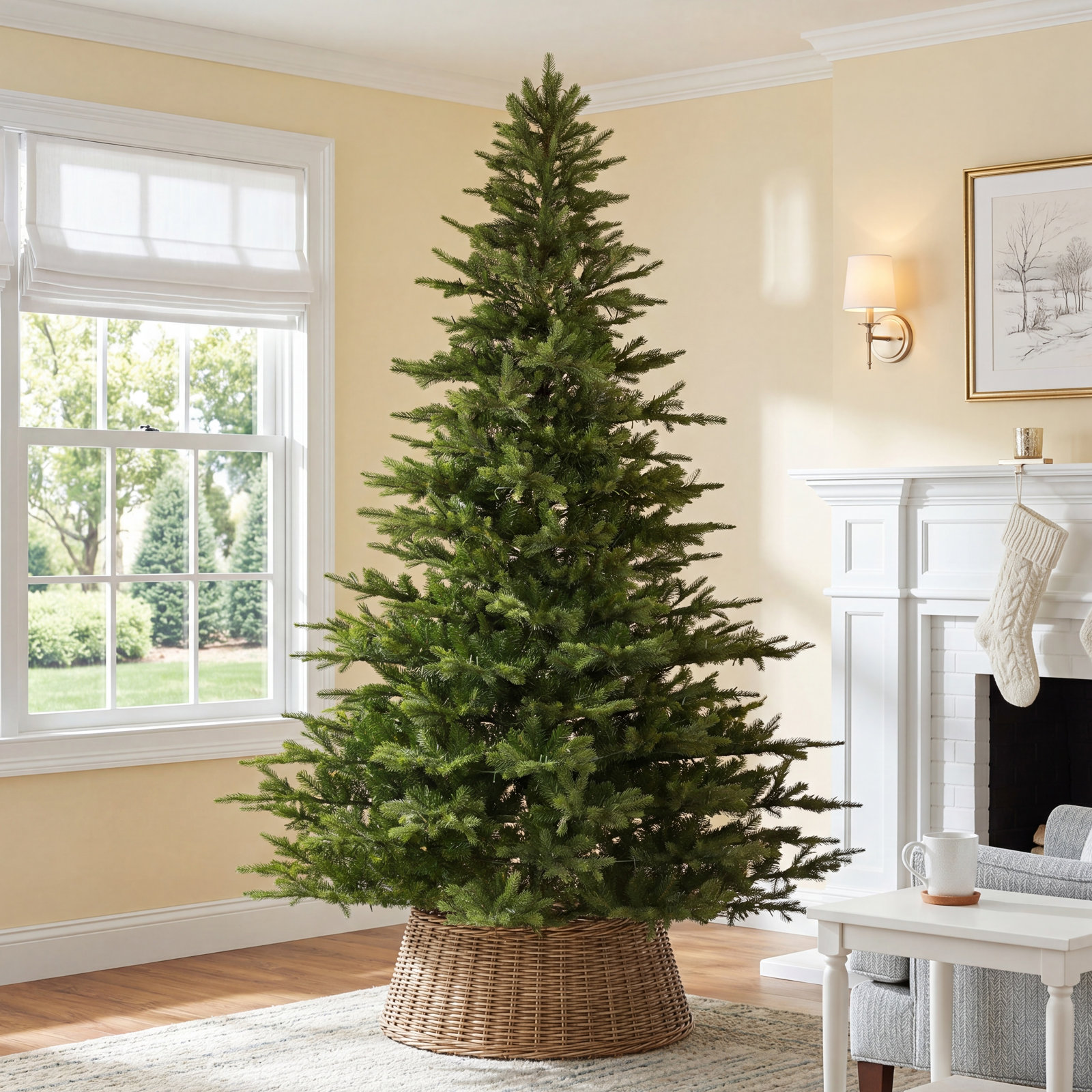 Mcdaniel 11' Pre-Lit Fir Christmas Tree, 9' H