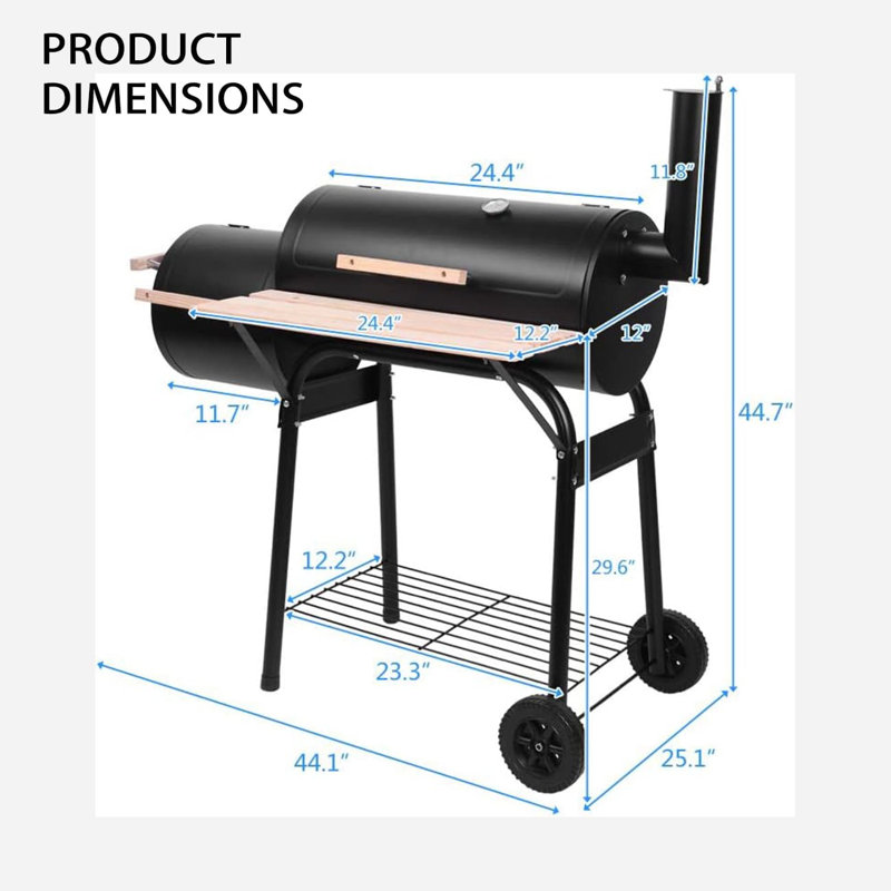 ASOPIX 45'' W Charcoal Grill