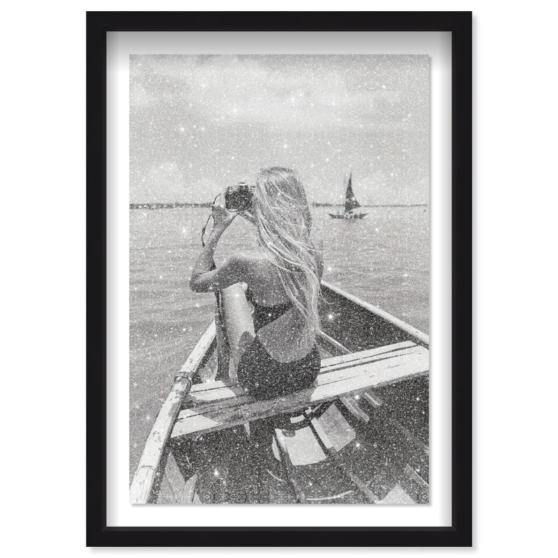 Frame Of Solitude Print by Oliver Gal, 31.5"H x 21.5"W, Black Shadowbox