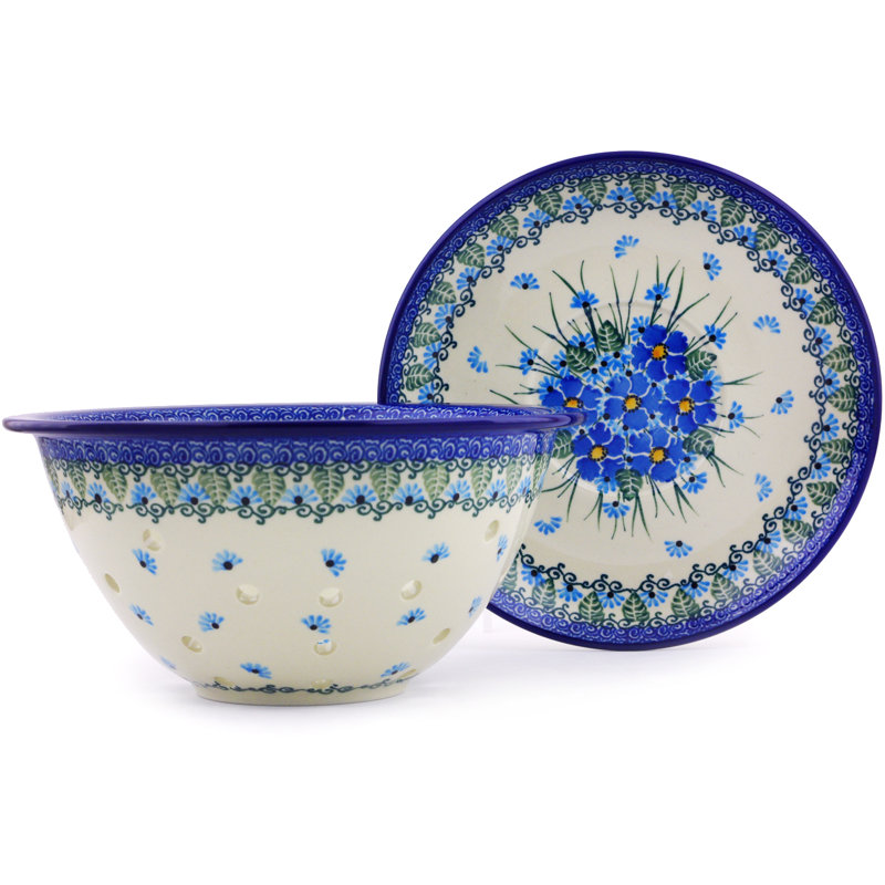 The Holiday Aisle® Rowen Stoneware Colander