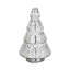 Mercury Glass Tree - Set of 2 - 4.5" x 4.5" x 7.75"H - Silver