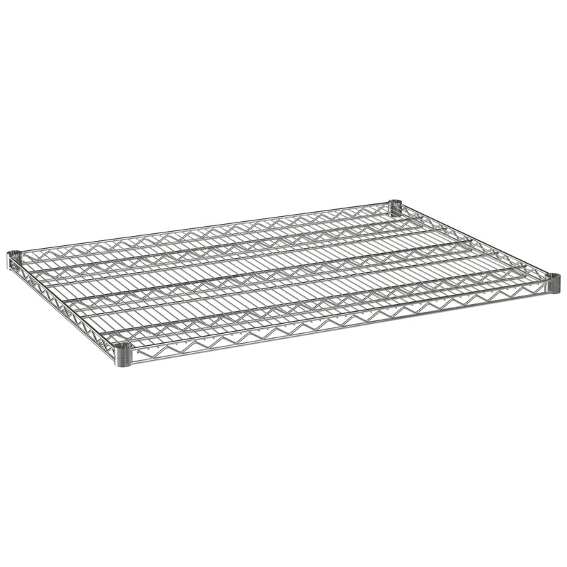 Wire Shelf, Chrome, 1" H x 48" W x 24" D