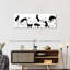Chats noirs et blancs sur toile-1281585111