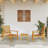 Patio Sofa Chair 2Pcs Solid Wood Acacia