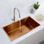 Évier de cuisine encastré à simple cuve encastrable 32 po x 19 po en acier inoxydable 32 po x 19 po-94833951