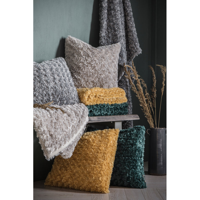 Lethaniel Square Throw Cushion, Grey