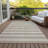 Chrishanna Washable Striped Indoor / Outdoor Rug-117031725