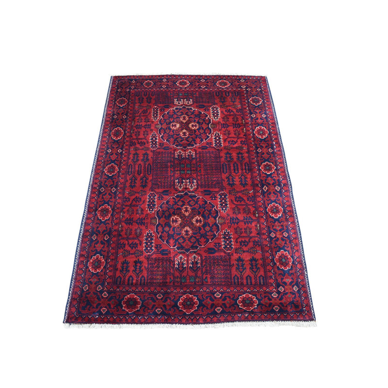 Pinhas One-of-a-Kind 3' X 5' New Age Area Rug in Red