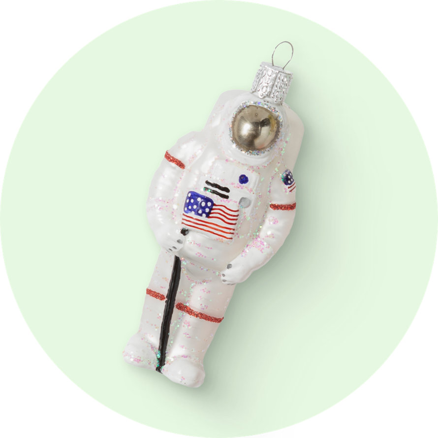 Astronaut Christmas ornament.