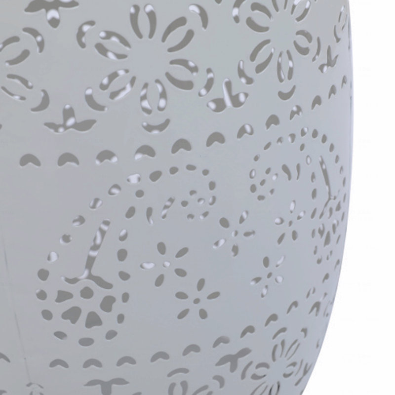 Table d'appoint solaire avec pile solaire intégrée, Blanc