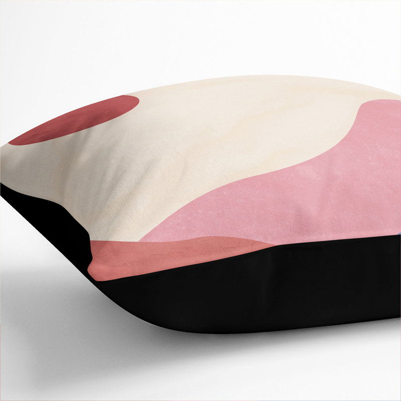 The Desert Square Throw Cushion, Black, 55cm H x 55cm W x 20cm D
