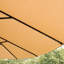 Parasol double Weather Patio - abat-jour taupe 15 x 9 pi