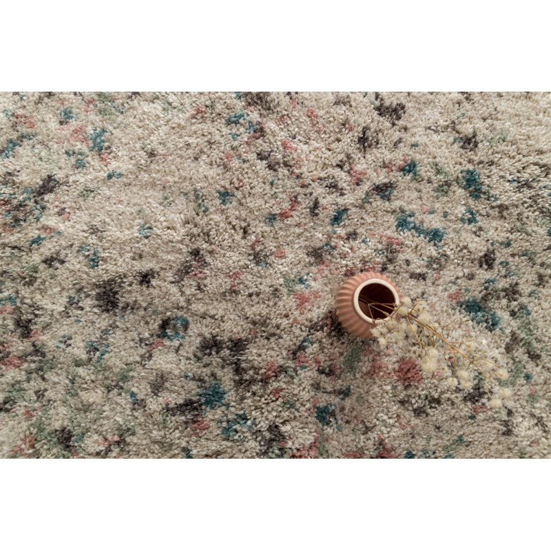Terrazzo Shag Beige/Grey Rug