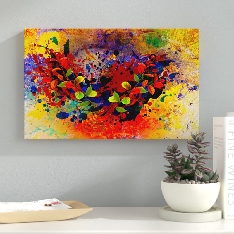 «Color Explosion 14» par Ata Alishahi - impression sur toile tendue, H 30 po x l 47 po
