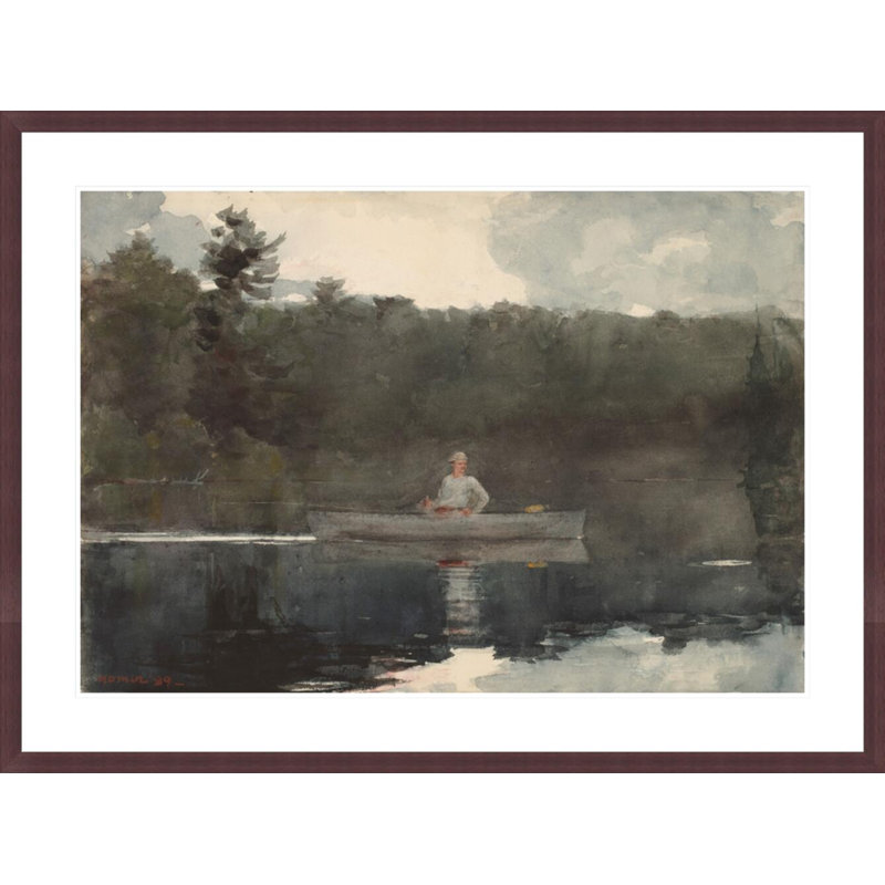 The Lone Fisherman by Winslow Homer -Framed Giclee Print, H 31,06 po x l 41,5 po