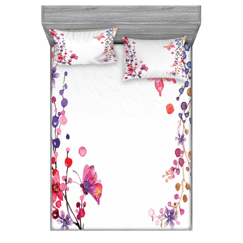 Microfiber Sheet Set, Full Sheet Set with Fitted Sheet