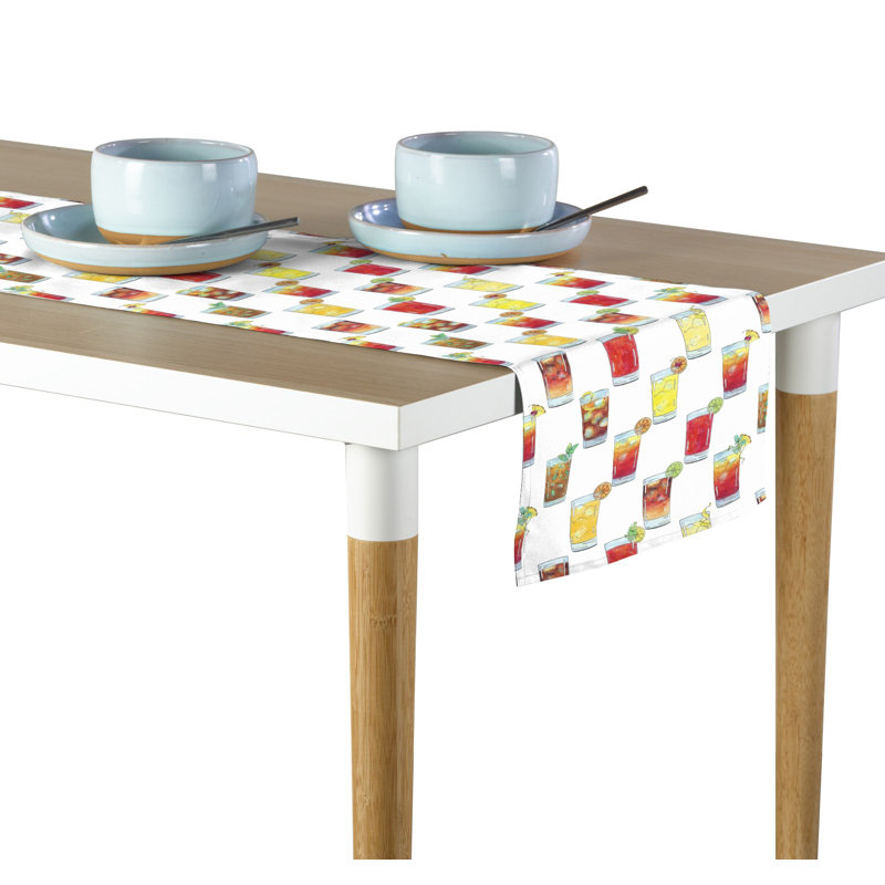 Leavale Geometric Table Runner, 108" x 14"