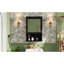 Armoire de rangement murale noire 20 po, style moderne, tablettes réglables, porte simple, bois massif et métal, charnières, armoire de rangement Space For