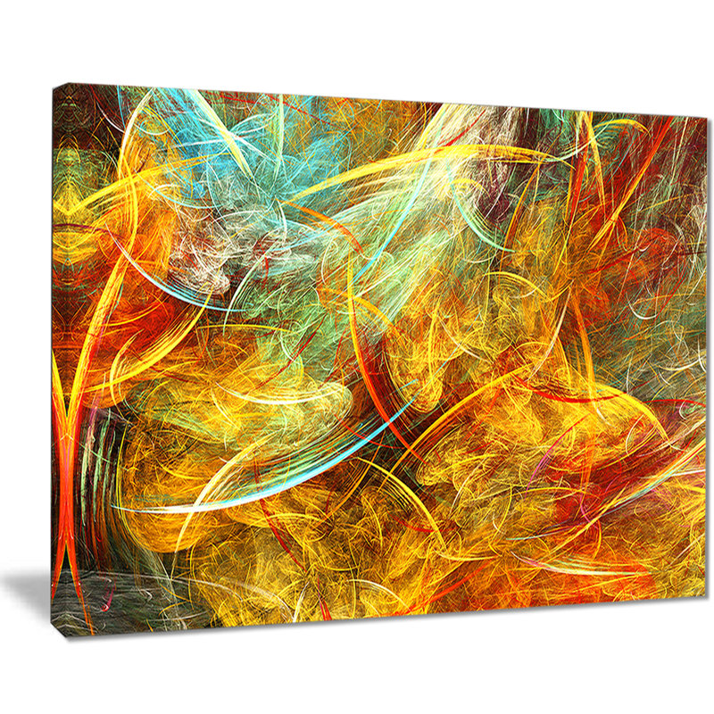 «Yellow Swirling Clouds», impression sur toile tendue, H 30 po x l 40 po x P 1 po
