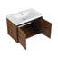 Brown 30 Inch Bathroom Vanity With Resin Countertop Sink,  2 Doors Bathroom Cabinet Set-1256414660-1256414663