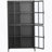 Premium Storage Cabinet With Tempered Glass Doors, Adjustable Shelves For Versatile Home And Office Use