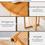 Table en bois avec une touche rétro campagne chinoise, pour la salle à manger et le bureau, assemblage rapide de salon de style rond en bois massif facile à construire