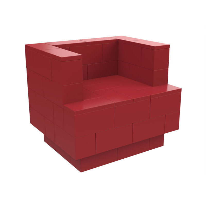 Everblock 3' Lounge Kit With Cantilever, Red
