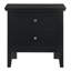 Table de chevet 2 tiroirs Primo, noir-1811785711