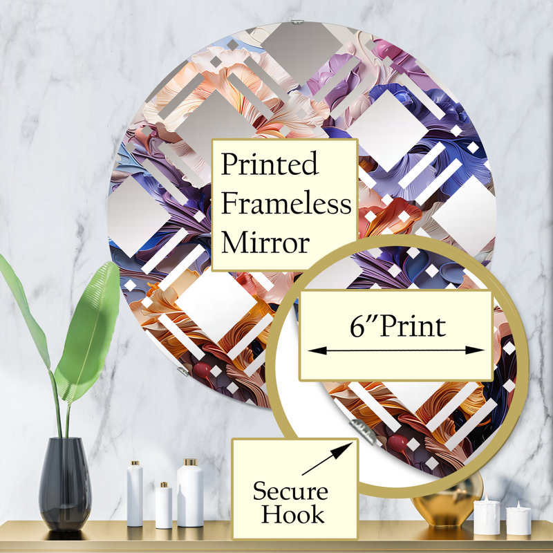 Burlie Circle Mirror, 31.4" x 31.4"