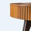 Table basse ronde rétro de 39,37 po avec tablette de rangement ouverte pour le salon, le bureau et la réception-206235266-206235279-206235264