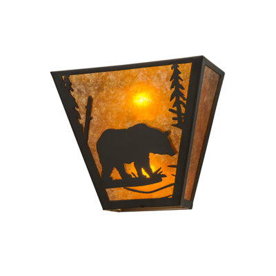Applique murale droite 13 po de large Bear Creek