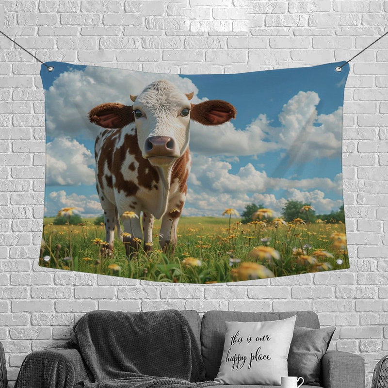 Tapisserie en microfibre, H 88 po x l 104 po
