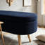 Banc de rangement avec repose-pieds ovale-892465274