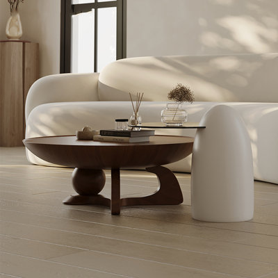 Table basse ronde moderne et simple