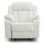 Élégant fauteuil inclinable blanc avec accoudoirs rembourrés-1174804813
