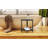 CoastalVogue Teak Snazzy Corner Shower 2-Tier shelf in Antique Gray Finish for Indoors and Outdoors