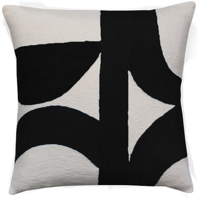 Eclipse Hand-Embroidered Chain Stitch Pillow