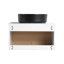 Ensemble de meuble-lavabo simple mural 24 "avec lavabo en céramique-134377859-134478763