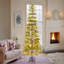 Arbre de Noël artificiel complet 6 pi avec lumières DEL et base en métal, 612 branches, décoration de Noël
