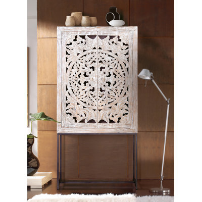 Edmond 85cm Solid Wood Sideboard