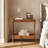 End Table Set Of 2, Solid Wood 2-tier Sofa Side Table-1857418749