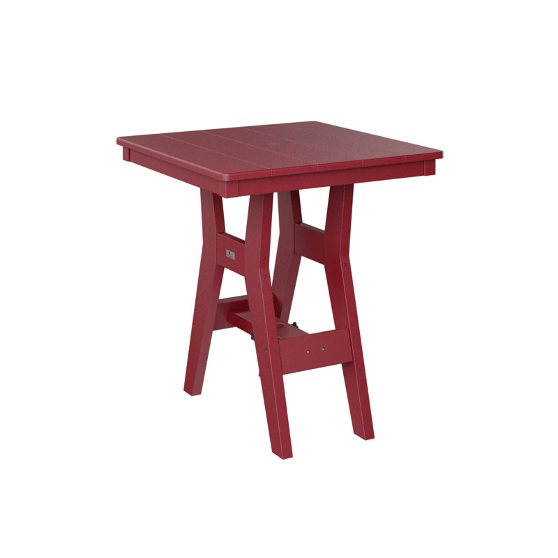Table de jardin carrée 28 po Berlin, Rouge écarlate