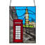 Panneau de vitrail 14,5 "H London