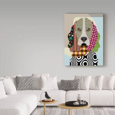 «Cocker Spaniel Dog» par Buckey, impression sur toile tendue