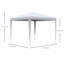 Arvell 2.7m x 2.7m Metal Party Tent-450983386