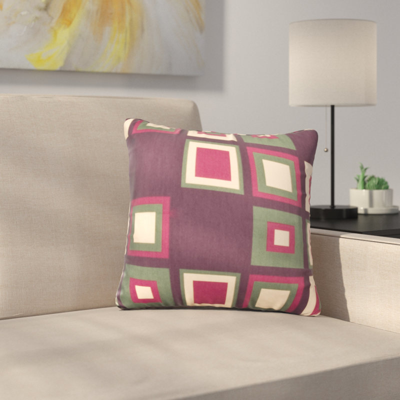 Gridlock Patchwork Reversible Throw Pillow, 20"