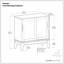 Armoire de rangement basse Harper