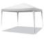 3x3m Open-Sided Party Tent – Waterproof PE Canopy, Threaded Steel Frame for Garden BBQ Market Shade-130078809